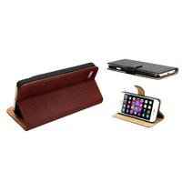 Wallet Stand Case for iPhone 5 / 5S, 6 or 6 Plus - 3 Colours