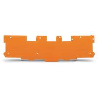 wago 769 316 end and intermediate plate 11mm thick orange 100pk