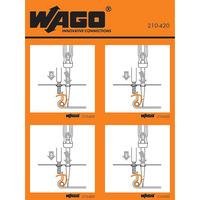WAGO 210-420 Instruction Stickers for Rail-mount CAGE CLAMP Termin...