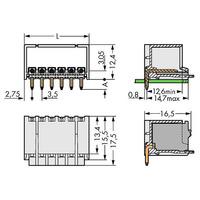 WAGO 2091-1424 picoMAX® 3.5 Male 4P Angled Pk200