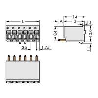 WAGO 2091-1172 picoMAX® eCOM 3.5 Female 2P Straight Pk200