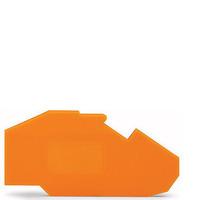 wago 780 317 end and intermediate plate 15mm thick orange 100pk