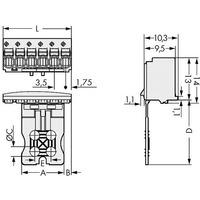 WAGO 2091-1103 picoMAX® 3.5 Female 3P Grip Plate Pk100