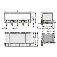 WAGO 2092-3422 picoMAX® 7.5 Male 2P Angled Pk100