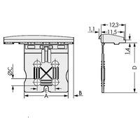 WAGO 2092-3600 2 Pin 7.5mm Pitch picoMAX Grip Plate Pk100