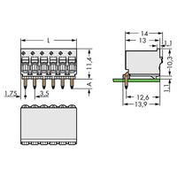 WAGO 2091-1360 picoMAX® eCOM 3.5 Female Grip Plate 10P Angled Pk50