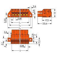 WAGO 2231-312/031-000 Female Flanged 12P Pitch 5.08 mm Push-button...