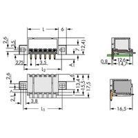 WAGO 2091-1422/005-000 picoMAX® 3.5 Male Flanged 2P Angled Pk200