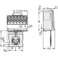 WAGO 2092-1505/002-000 picoMAX® 5.0 Male 5P Grip Plate Pk50