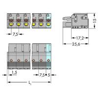 WAGO 2231-208/026-000 Female MCS-MIDI 8P 7.5mm Push Buttons Pk25