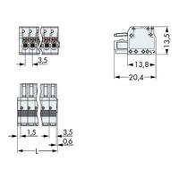 WAGO 2734-116 Female MCS-MINI 16P 3.5mm Push Buttons Pk25