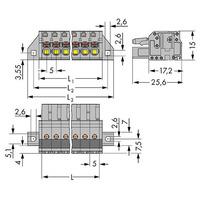 WAGO 2231-102/031-000 Female Flanged 2P Pitch 5mm Push-button Pk100