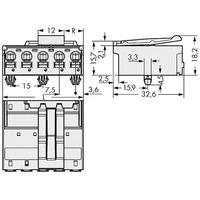 WAGO 2092-3522/020-000 picoMAX® 7.5 Male 2P Snap-in Pk100