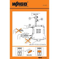 WAGO 210-422 Instruction Stickers for High-current Terminal Blocks...