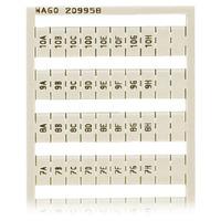 WAGO 209-958 WSB Quick Marker Vertical (1A-10H) 10ea White 5pk