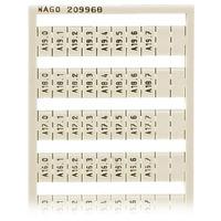 WAGO 209-968 WSB Quick Marker Vertical (A10.0-A19.7) 1ea White 5pk