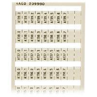 WAGO 209-980 WSB Quick Marker Vertical (A130.0-A139.7) 1ea White 5pk