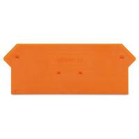 WAGO 280-317 2.5mm End and Intermediate Plate Orange 100pk