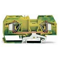 WAGO 283-907 12mm 2-conductor Ground Terminal Block Green-yellow A...