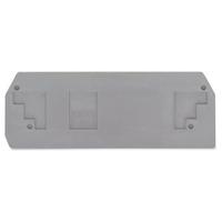 WAGO 283-354 2.5mm 3-conductor End and Intermediate Plate Light gr...