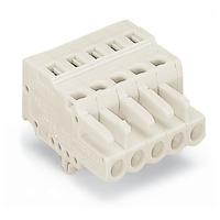 WAGO 721-104/008-037 Female MCS-MIDI 4P 5mm Snap-in Feet Latched Pk100