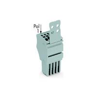 WAGO 2020-104/133-000 4-way 1 Conductor Female Plug w Strain Relie...