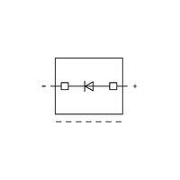 WAGO 2002-800/1000-411 Left Anode Diode 5.2mm Carr. T-block for 20...