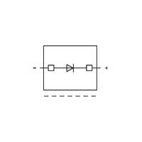 WAGO 2002-800/1000-410 Diode 5.2mm Carr. T-block for 2002 Srs. Gre...