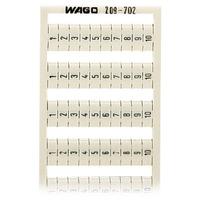 WAGO 209-702 WSB Quick Marker Vertical (1-10) 10ea White 5pk