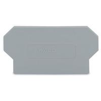 wago 285 338 2mm separator plate light grey 25pk