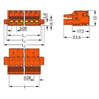 WAGO 2231-302/107-000 Female 2P Pitch 5.08 mm Push-button Pk100