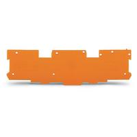 wago 769 312 end and intermediate plate 11mm thick orange 100pk
