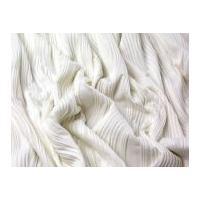 wave ripples stretch jersey dress fabric ivory