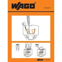 WAGO 210-291 Instruction Stickers Mini Rail-mount Terminal Blocks ...