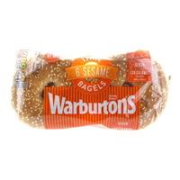 Warburtons Thin Bagels 6 Pack Sesame