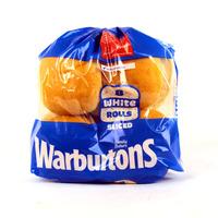 Warburtons 8 Sliced White Rolls