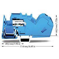 WAGO 785-613 1-conductor N-disconnect Terminal Block with End Plat...