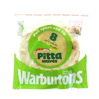 Warburtons White Sandwich Pitta Halves 8 Pack