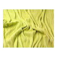 Wave Ripples Stretch Jersey Dress Fabric Citrus Yellow Green