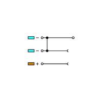 WAGO 270-564 Sensor 3 Conductor Supply Terminal Block Orange AWG28...