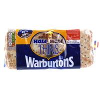 Warburtons 6 Sandwich Thins Half & Half