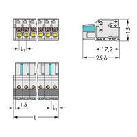 wago 2721 103026 000133 000 female mcs midi 3p 5mm push buttons 