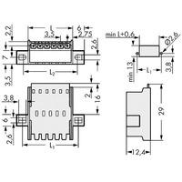 WAGO 2091-1632/024-000 picoMAX® 3.5 Male Flanged 2P Snap-in Panel ...