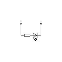 WAGO 769-239/281-434 1-conductor/1-pin LED Carrier Block Left Anod...