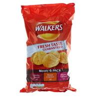 Walkers Meaty Crisps 6 Pack