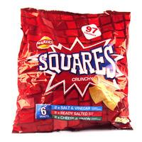 walkers square crisps assorted 6 pack