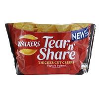 walkers tear share lightly salted crisps