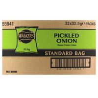 Walkers Crisps Pickled Onion x 32