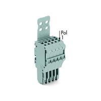 WAGO 2020-105/133-000 5-way 1 Conductor Female Plug w Strain Relie...