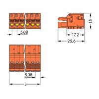 WAGO 2231-302/102-000 Female End Plate 2P Pitch 5.08 mm Push-butto...